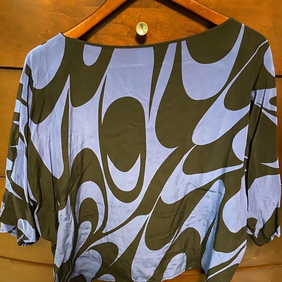 Michael Kors top purple and black size M - Picture 3 of 5